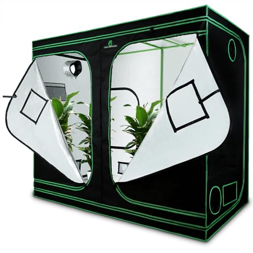GA Grow Tent 96x48x80 Reflective Mylar Hydroponic Grow Tent with Observation Window and Waterproof Floor Tray for Indoor Plant Growing (96x48x80)