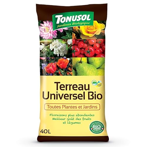 Tonusol Terreau Biologique Fertilisé Toutes Plantes - Tonusol 40 Litres TON-TERBIO40