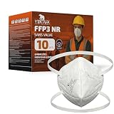 VENTUX SAFETY EQUIPMENT Masque FFP3 NR Sans Valve Pliant – 10 Pièces | Masque Respiratoire...