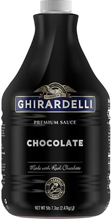 Ghirardelli Black Label Chocolate Sauce - 2,470 Gram Bottle