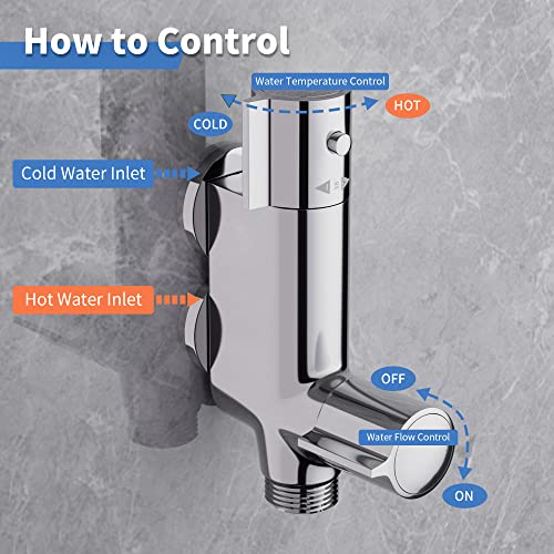 MORADO Thermostatic Caravan Shower Mixer,Caravan Thermostatic Shower Mixer Bar - Image 3