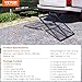 VEVOR Hitch Mount Wheelchair Carrier, 500LBS Mobility Scooter Carrier with Folding Ramp, Iron Trailer Hitch Rack Basket with Stabilizer, Straps, Fit 2