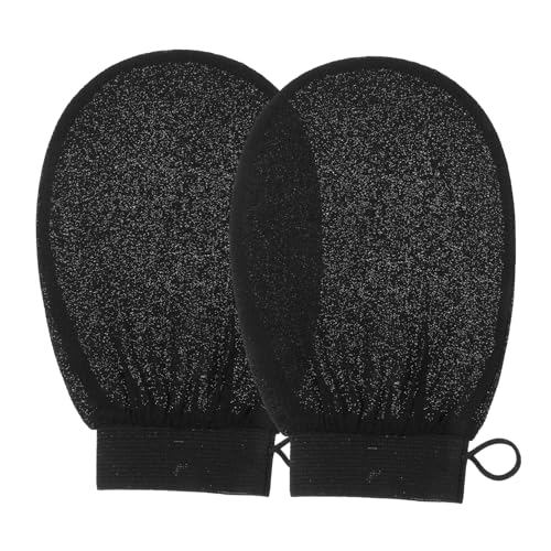 WOFASHPURET 1 Pair Exfoliating Mitts for Gentle Dead Skin Removal Soft Viscose Scrubbing Gloves for Shower Versatile Body Exfoliation Durable and Skin Safe Bath Accessory