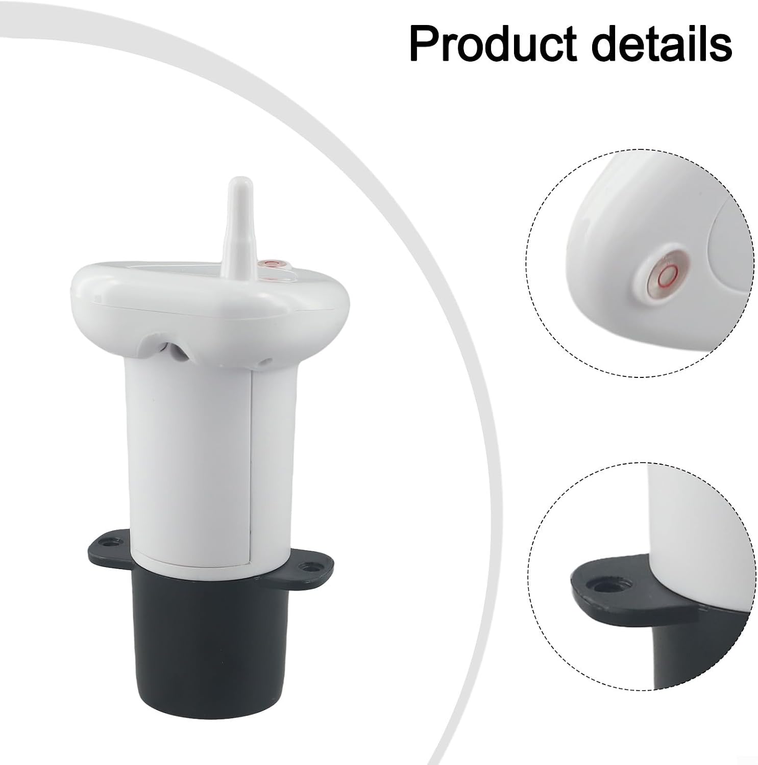 Water Tank Level Monitor With Temperature Sensor Liquid Depth Level Gauge Indicator With Time Display, ABS Cistern Water Level Sensor For Home Garden