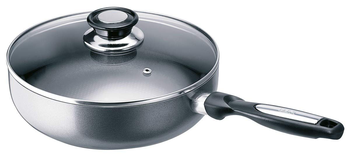 Beka Pro Induc Wok Antiadhésif 28 cm avec Couvercle Verre en Aluminium - Compatible Tous Feux dont Induction - Sans PFOA - Garantie 3 ans Beka