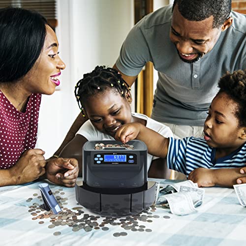 Nadex S540 Pro | Coin Counter, Sorter, And Wrapper | Sorts Up To 300 Coins Per Minute | Comes With 48 Preformed Wrappers #TOP7