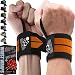 Wrist Wraps (1 Pair/2 Wraps) for Weightlifting/Cross Training/Powerlifting/Bodybuilding-Women & Men-Premium Quality Equipment & Accessories Avoid Injury During Weight Lifting-(Orange)-1 Year Warranty