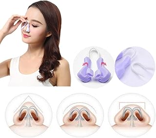 XIONGQI Clipes de elevação de nariz, clipe modelador de nariz, ferramenta de levantamento de nariz para nariz largo torto para ser um nariz menor, modelador de elevação de nariz natural de plástico