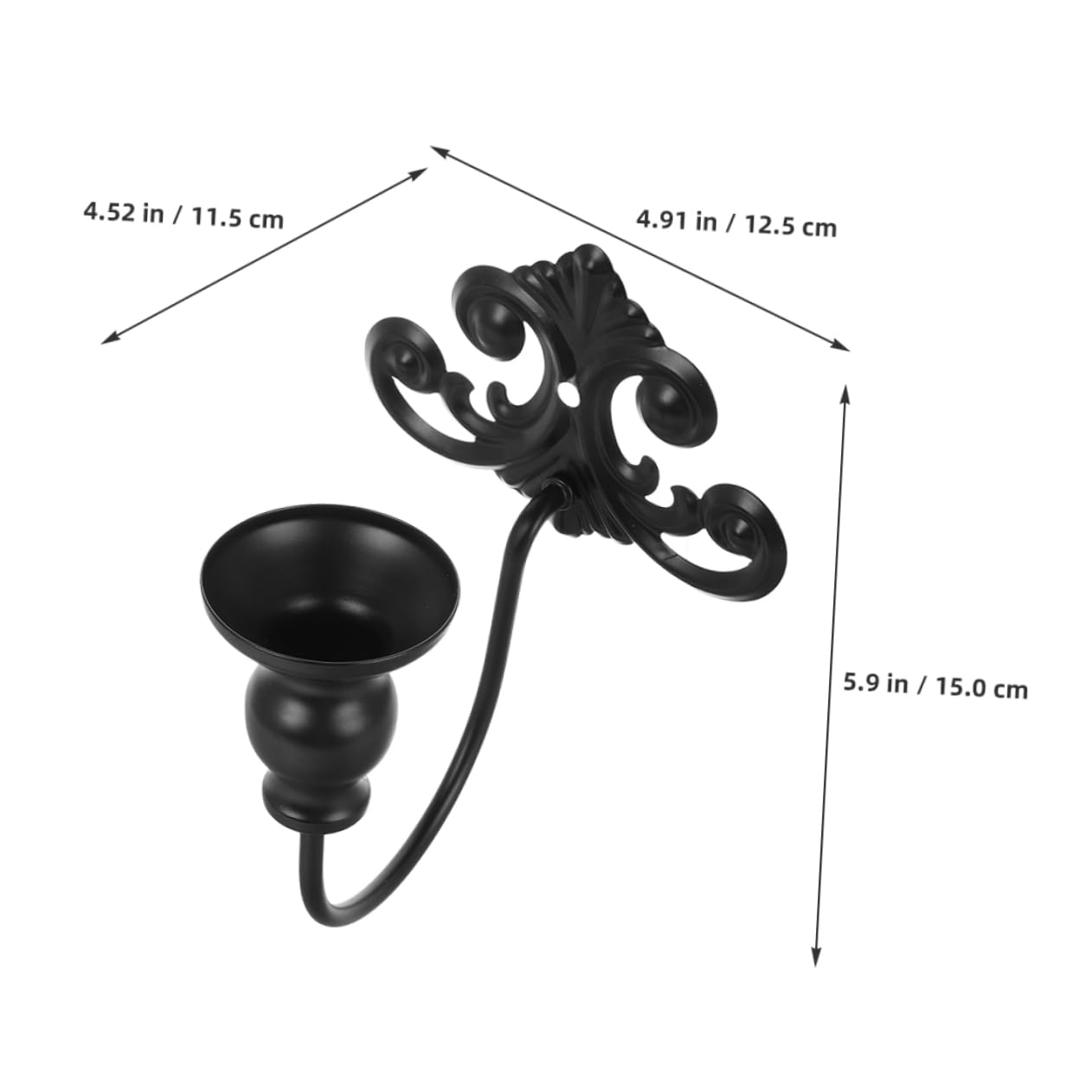 GOOHOCHY Retro Wall Candle Sconces 2pcs Metal Wall Decor for Dining Room Bedroom