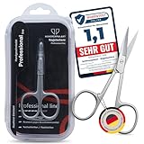 Scherenpalast Nagelschere 9,2 cm – rostfrei & langlebig aus gebürstetem Edelstahl – extra scharf & präzise für Finger- und Fußnägel, Maniküre & Pediküre