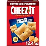 Cheez-It Baked Snack Crackers, Lunch Snacks, Smoked Gouda, 12.4oz Box (1 Box)