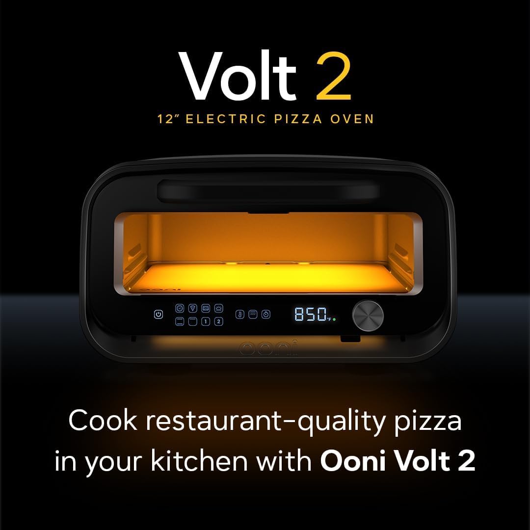 Ooni Volt 2 Essentials Bundle - Includes 12" Compact Peel