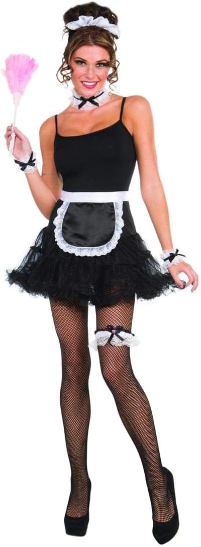 Forum Novelties French Maid Accessory Kit Includes: Headband, Choker, Wrist Cuffs, Apron : Clothing, Shoes & Jewelry