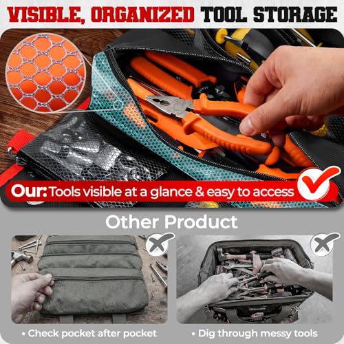 ZICANYCO Transparent Mesh Tool Roll