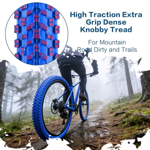 SIMEIQI Color Tires 24″x1.95″ 26″x1.95″ 2 Pack 24/26 Bike