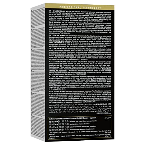 Il Salone Milano Plex Rebuilder Permanent Hair Color Cream - 6.66 Intense Red Hair Dye Kit - Professional Salon - Premium Quality - Protects And Restructures - Paraffin, Paraben, Ethyl Alcohol Free #TOP1