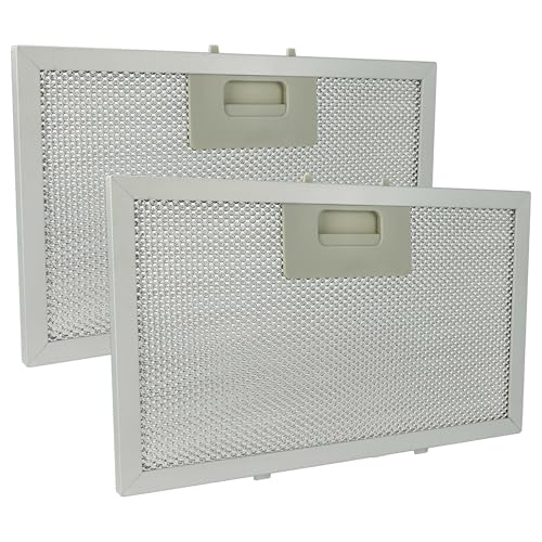 vhbw 2x Filtro metálico de grasa reemplaza Klarstein 10034877 para campana extractora aluminio, carbón activo