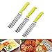 TWBEST Cuchillo Corrugado,Cuchillo Corrugado Vegetal, Cuchillo Corrugado de Acero Inoxidable para Cortar Patatas, Cuchillo de Cocina de Acero Inoxidable