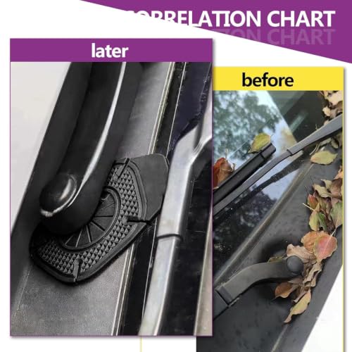 Image of Universal Car Wiper Base Rubber Seal | Silicone Cowl Drain Protector for Front & Rear Windscreen Wiper Arm | Waterproof Dustproof Anti-Leak Gasket Cover | Automotive Maintenance Accessory