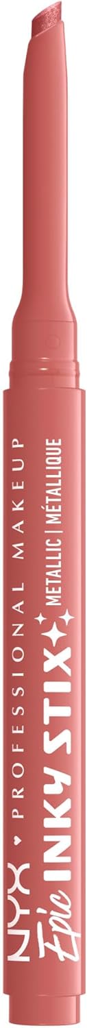 NYX Professional Makeup Epic Inky Stix, Cream Gel Eyeliner, Waterproof, Precise Slanted Tip, Shade: Blush Byte