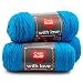 Red Heart E400PK. 1803 with with Love 3-Pack Yarn, Blue Hawaii,