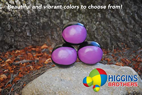 Juggling Balls Professional Style Set of 3 - How to Juggle Kit with Bean Bags for Juggling for Beginners with Vibrant Colors, Great Feel, Ultra Durable (Black/Red)