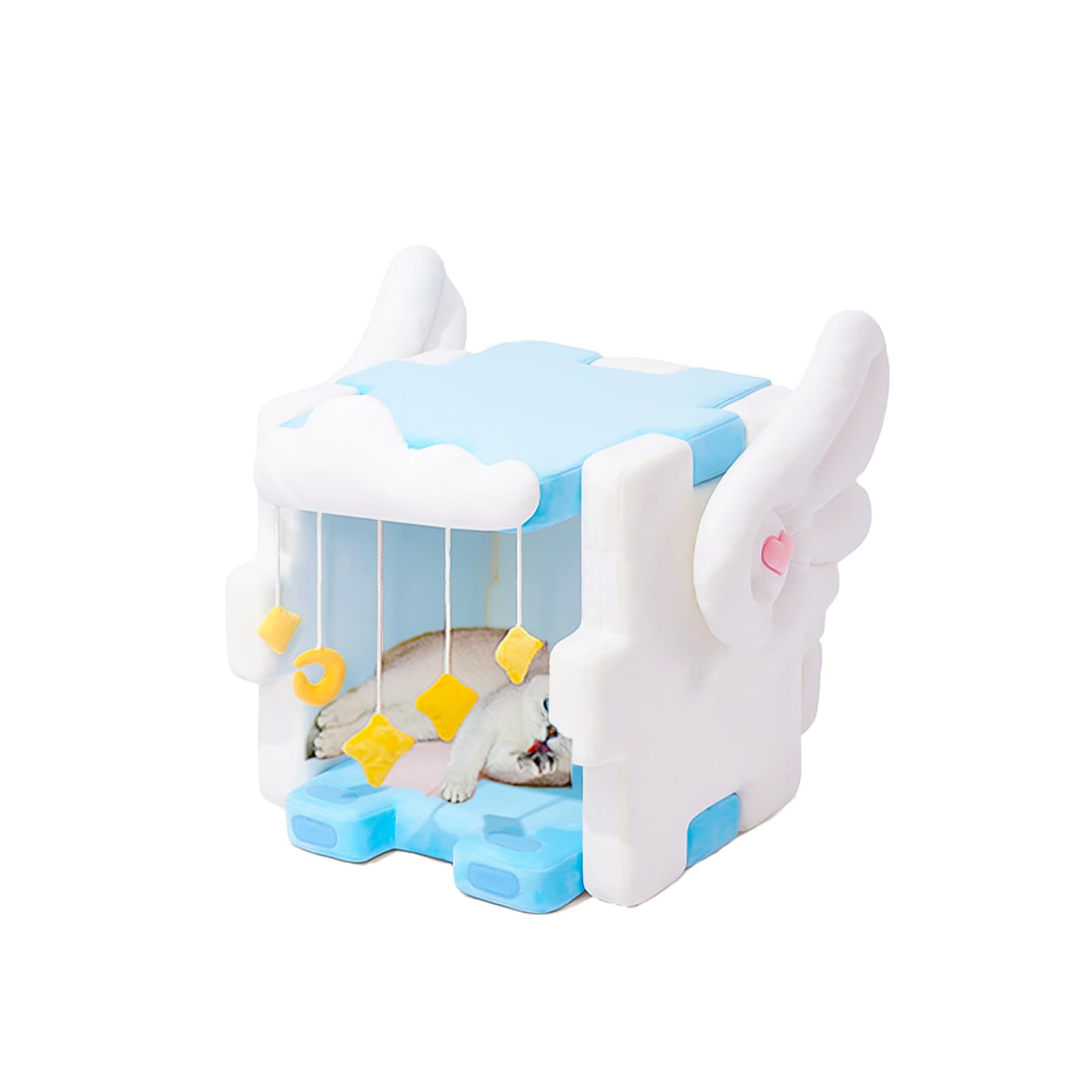 SUPWOW Pet House for Cat & Puppy Pet Mat DIY Building Blocks Kitten House Pet Toys