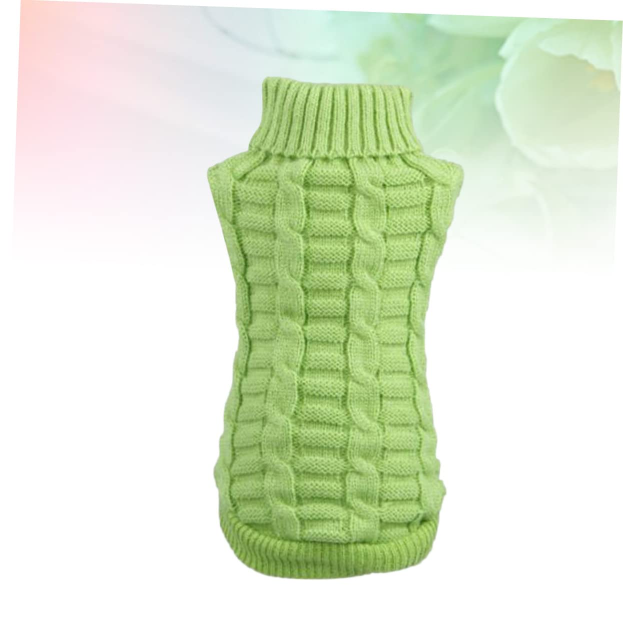 BESPORTBLE 3pièces Pull pour Chien Douce Manteau Hiver Vert Uni pour Chiot Parfait pour Activités Extérieures Photos Spéciales