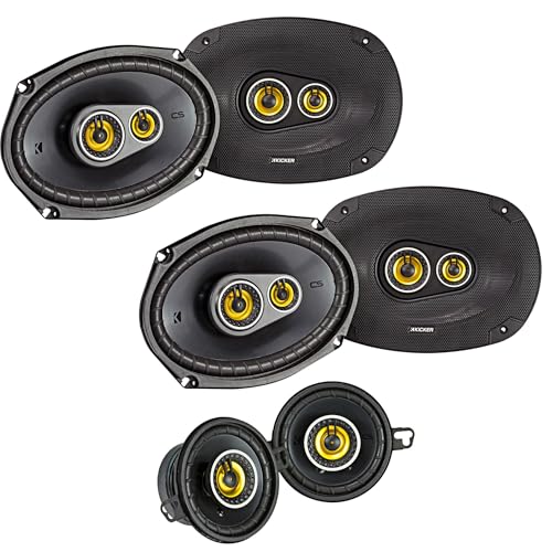 Kicker for Ram Crew Cab Truck 2012 & Up CSC6934 6x9, CSC354 3.5 Inch Speaker Bundle