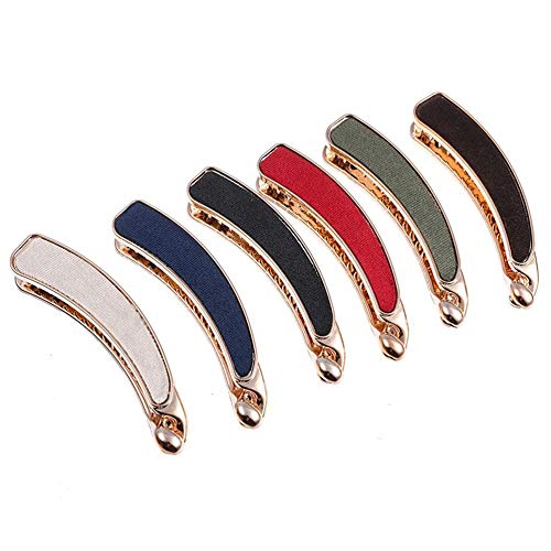 Luckycivia 6 Pack Women Classic Banana Hair Clip, Ponytail Holder Grips Clamp Accessory, Simple Retro Hair Barrettes For Women And Girls #TOP6