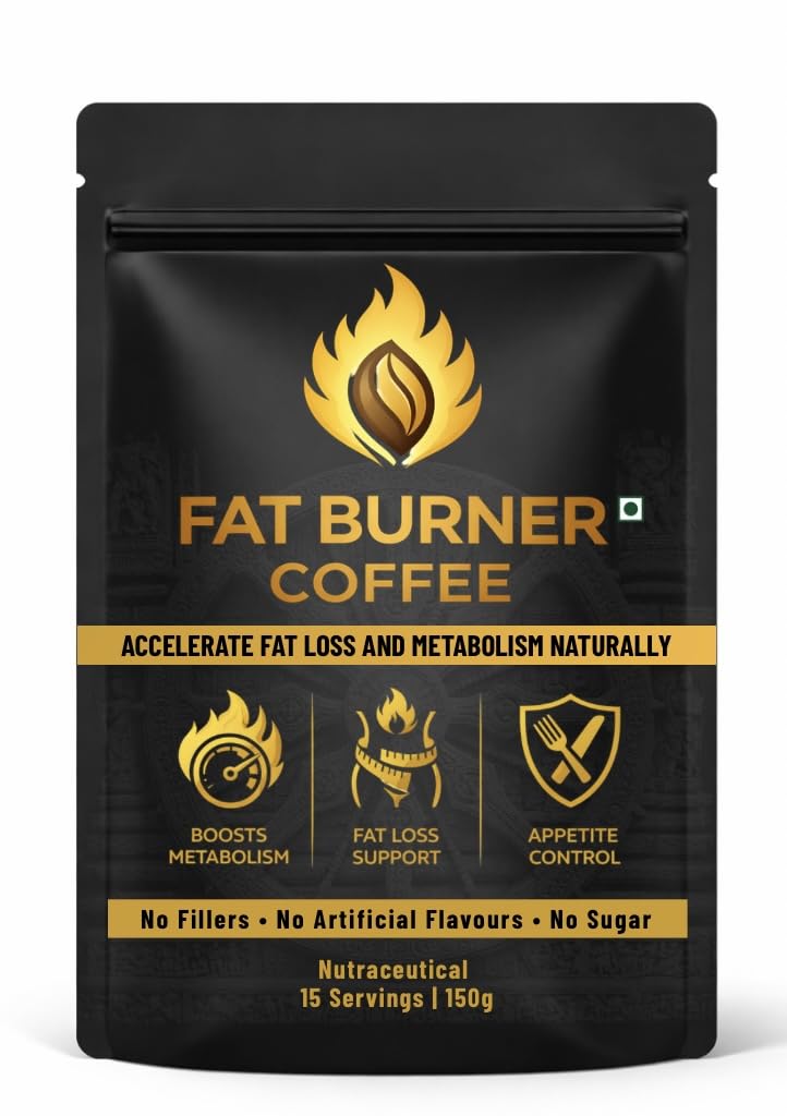 Simply Human® Fat Burner Coffee | Accelerate Fat Loss & Metabolism Naturally | Boosts Energy & Thermogenesis | 15 Servings-150g