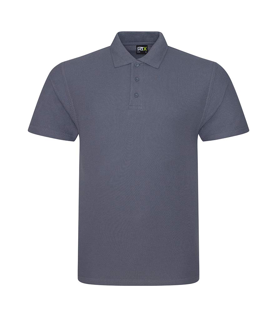 Mens Classic Polo Shirt Short Sleeve Plain Tee Top Casual Work Sports Tough for Gardening and Building Workwear Great Christmas Birthday Gift for Any Builder, Electrician (Solid Grey, 3XL)