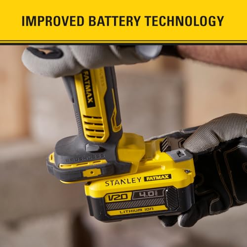 Mini amoladora angular 125mm para reformas sin cables STANLEY FATMAX V20 18V SFMCG700B-XJ 3