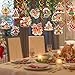 HOWAF 30pcs Christmas Gingerbread Hanging Swirl Decorations, Merry Christmas Candy Gingerbread Man Foil Hanging Streamer Gingerbread House Swirls Ceiling for Christmas Tree Xmas Holiday Party Supplies
