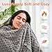 Cordless Battery Operated Heated Blanket, Wearable Heating Throw for Car,Camping,Office Warm Gift Machine Washable Super Cozy Soft Blanket with 10000 mAh Battery Pack 3 Heating Levels 63