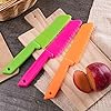 JOVITEC 10 Pieces Kid Knife Plastic Kids Safe Knives for Real Cooking, Nylon Children Toddler Cooking Kitchen Set Bulk for Bread, Lettuce and Salad #4