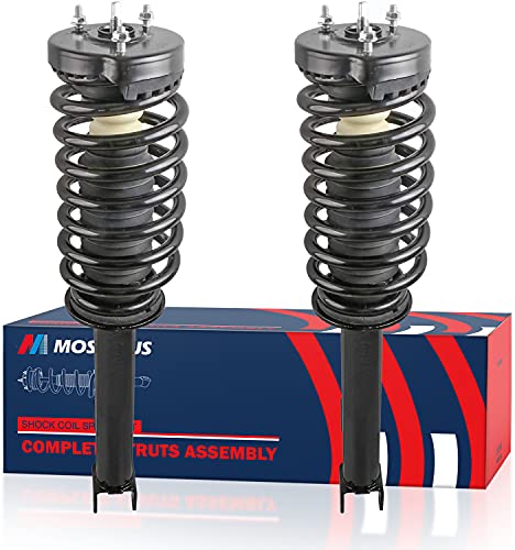 Mostplus Front Pair Complete Strut Spring Assembly Compatible For 2005-2010 Chrysler 300 V8 Rwd Replaces G57071 G57072 Left & Right Shock Coil #TOP22