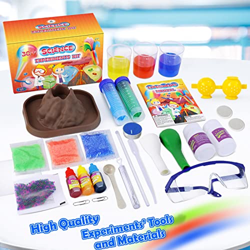 Unglinga 30+ Experiments Science Kits For Kids Age 4-6-8-10-12 Educational Stem Project Activities Toys Gifts For Boys Girls, Chemistry Set, Bouncy Ball, Volcano Eruption #TOP5