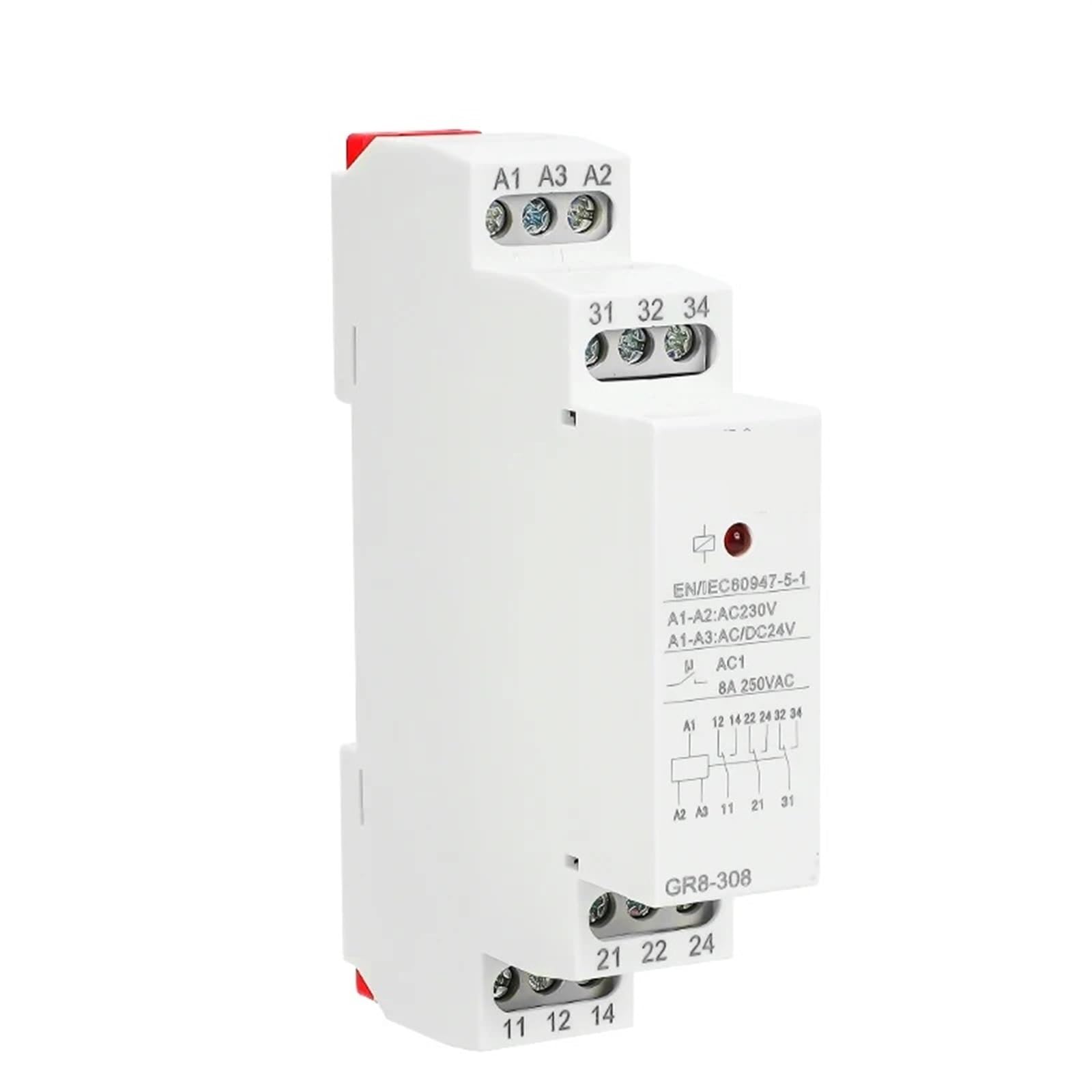 GR8 AC110V 230V Relè 8A 16A SPDT Interruttore relè elettronico 1 pz(ACDC110V,GR8-208)