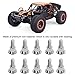 RC Screws 10Pcs, M3x4.8mm Sturdy Nails Fasteners Compatible with ZD Racing 10421 S 1/10 Desert RC Car Sportinggoods Model Car Accessories