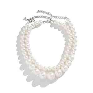 Amazon.com: SukAmi Big Pearl Choker Necklace Women Chunky Amazon.com: SukAmi Big Pearl Choker Necklace Women Chunky