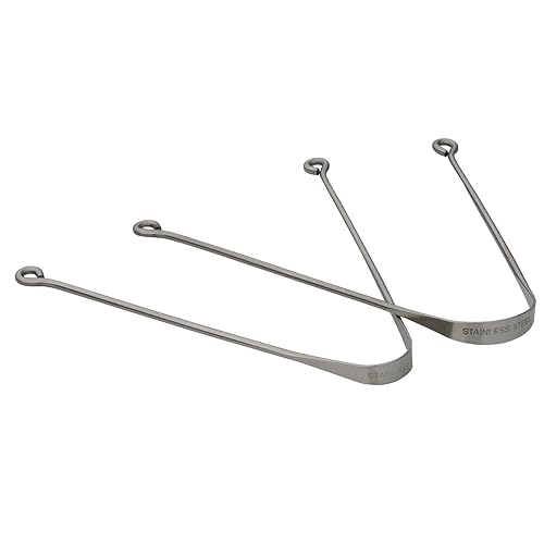 Miniatura 3 de Juego de 2 limpiadores de lengua de acero, alivio del mal aliento, higiene bucal