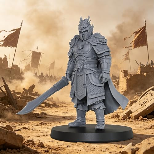 AUSPDICE Elite Eastern Warlord, 32mm DND Dragon General Miniature-AS997
