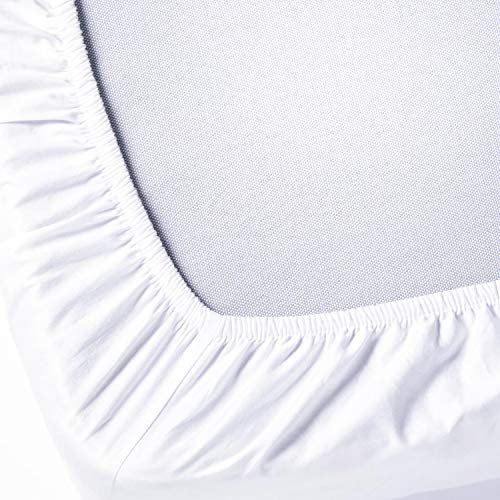 Drap-housse double XL doux et infroissable en microfibre blanche - 4