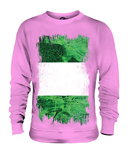 Sweat Nigeria Grunge Unisexe - Pull Homme Femme Candymix Drapeau Nigérian Vintage
