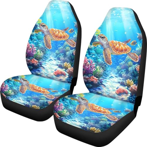 Housse de sieges auto tortues respirante 52x138cm pour camionnette SUV