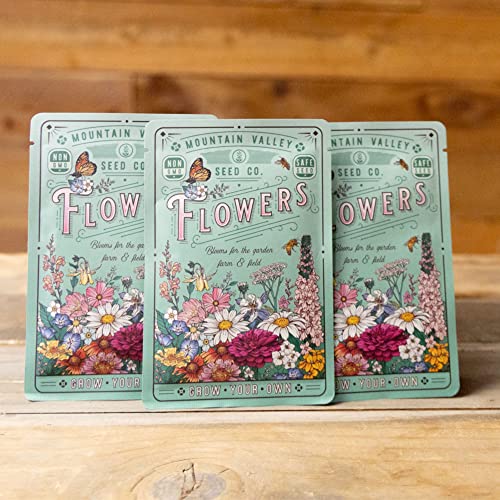 Wildflower Seeds Pollinator Collection - Includes 3 Premium Mixes: Save The Bees, Save The Monarchs, And Hummingbird & Butterfly - 15,000+ Wild Flower Seeds For Planting - Open Pollinated, Non-Gmo #TOP1