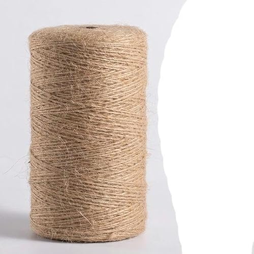 KEYNCO Cordón de macramé para Manualidades, Hilo de algodón, Cinta Artesanal, atrapasueños, Trabajo Hecho a Mano, Decoraciones de Boda Bohemias para el hogar, 1/2/3/4/5/6/8/10 mm, Yute, 1 mm, 10 metr