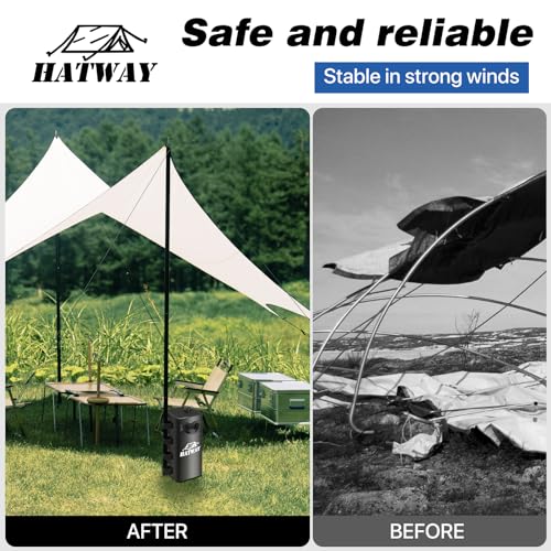 Hatway Canopy Water Weight Bag,220 LBS Water Tent Weights Set of 4 Leg Weights for Pop Up CanopyGazebo,Canopies,Tent-4 * 25L-Black