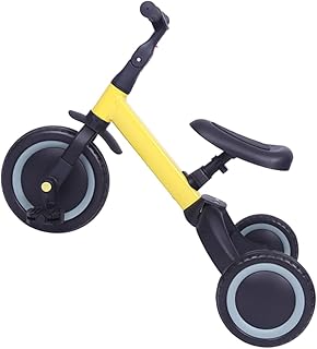Toyvian 1 Peça 3 Em 1 Carro Balanceado Bicicleta Infantil Bicicleta Amarela Triplo Aço Carbono Brinquedo Infantil